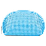 iScream Blue Rhinestone Oval Cosmetic Bag