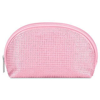iScream Pink Rhinestone Oval Cosmetic Bag