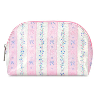 iScream Floral Stripes Oval Cosmetic Bag