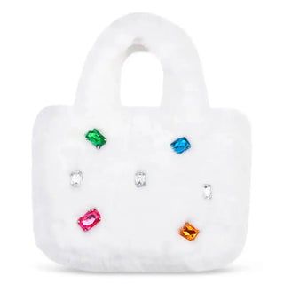 iScream White Plush Gem Tote Bag