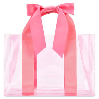 iScream Pink Bow Clear Tote Bag