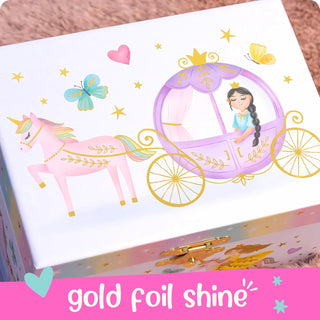 The Perfect Princess Ballerina Musical Jewelry Box - Single Drawer Deluxe
