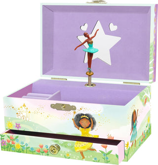 Queen in Training Ballerina Musical Jewelry Box - Single Drawer