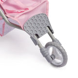 Berenguer Boutique Pink Deluxe Folding Jogger Stroller