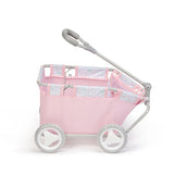 Berenguer Boutique Folding Pull Along Wagon - Pink