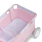Berenguer Boutique Folding Pull Along Wagon - Pink