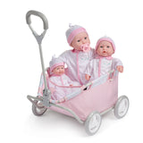 Berenguer Boutique Folding Pull Along Wagon - Pink