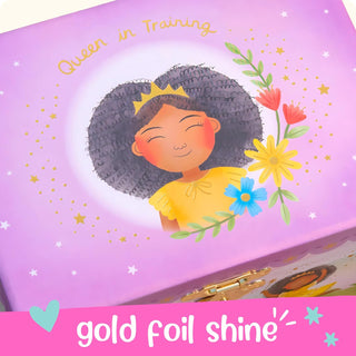 Queen in Training Ballerina Musical Jewelry Box - Single Drawer