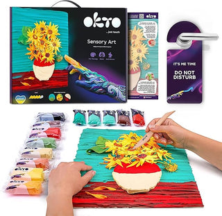 Okto Sensory Art Clay Painting - Sunflowers
