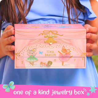 Animal Ballerina Musical Jewelry Box - Single Drawer Deluxe