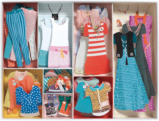 Djeco LGA Paper Fashion Dressing Room Dolls