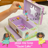 Queen in Training Ballerina Musical Jewelry Box - Single Drawer