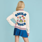 Iscream Smile Squad Hooded Jacket with Chenille Patches