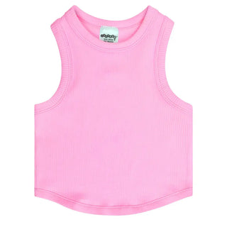 iScream Rose Cropped RIbbed Racerback Tank Top