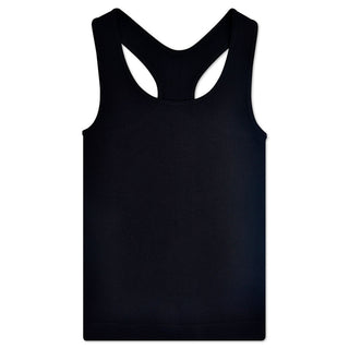 iScream Ice Black Cropped RIbbed Racerback Tank Top