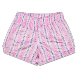 iScream Floral Stripes Plush Shorts