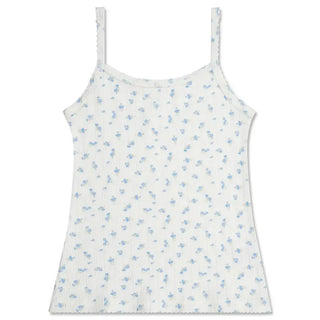 iScream Blue Floral Pointelle Tank & Short Set