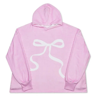 iScream Ribbon Bow Pink Plush Cozy - One Size