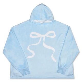 iScream Ribbon Bow Blue Plush Cozy - One Size