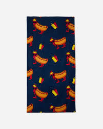 GOAT USA Navy Hot Dog Beach Towel