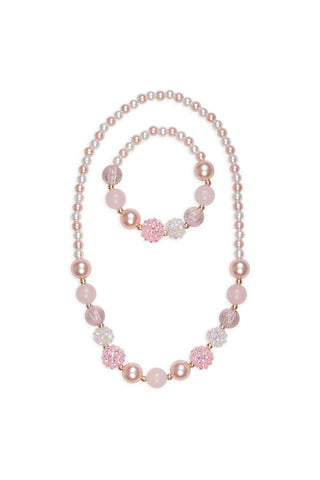 Great Pretenders Pearly Pink Necklace & Bracelet Set
