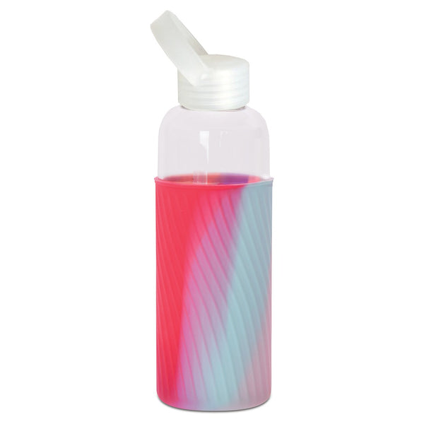 iScream Tie Dye Glass Water Bottle