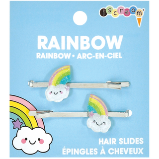 iScream 2Pk Rainbow Glitter Hair Clips