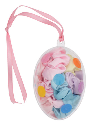Let's Polka Dot Scrunchie Egg Ornament Set
