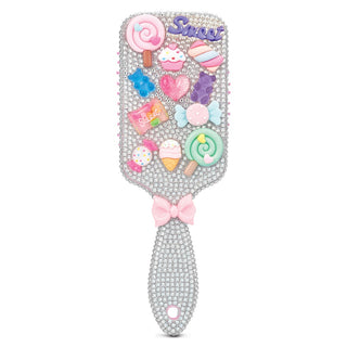 iScream Charming Rhinestone Paddle Hair Brush