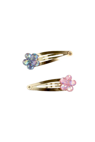 Great Pretenders Shimmer Flower 2Pc Hairclips