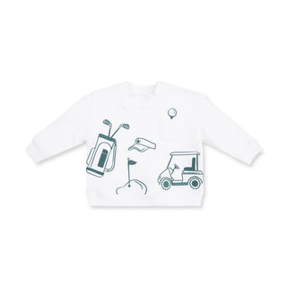 Golf - Drop Sleeve Sweatshirt White