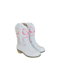 Lola and the Boys Pink Crystal Bow Cowgirl Boots