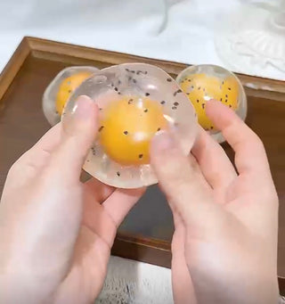 ASMR Egg Yolk Crispy Vaseline Balls Squishy