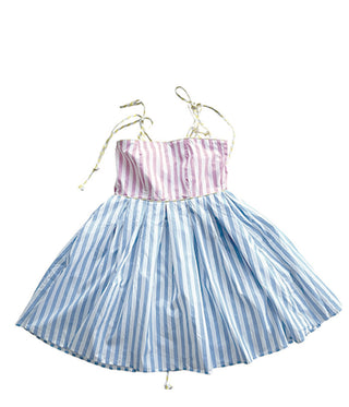 Little Olin Pastel Striped Summer Dress
