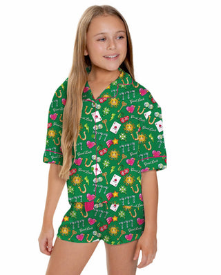 Sunshine Society Kids Silky Lucky Short Sleeve Short Sleeve