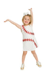 Belle Cher Sequin Baseball Dress - White/Red