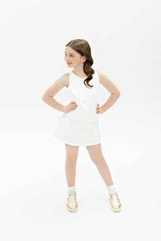 Belle Cher White Tennis Skort