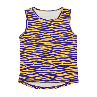 Belle Cher Tiger Striped High Low Tank