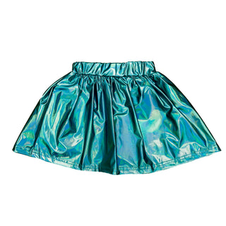 Belle Cher Teal Metallic Skort