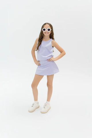 Belle Cher Lavender Razorback Top