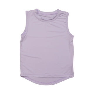 Belle Cher Athletic Lavender High Low Tank Top