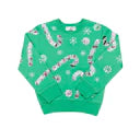 Belle Cher Candy Cane Teal Sweatshirt