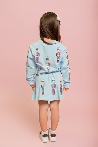 Belle Cher Light Blue Nutcracker Sweatshirt Set