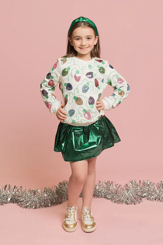 Belle Cher Christmas Lights Sweatshirt