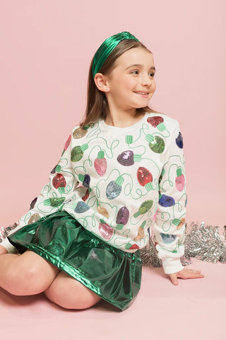 Belle Cher Christmas Lights Sweatshirt