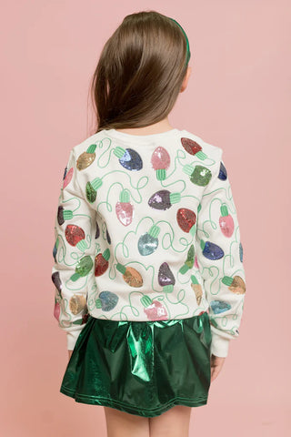 Belle Cher Christmas Lights Sweatshirt