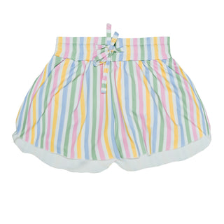 Belle Cher Butterfly Shorts  - Pastel Stripe