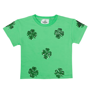 Belle Cher Green Clover 2Pc Short Set