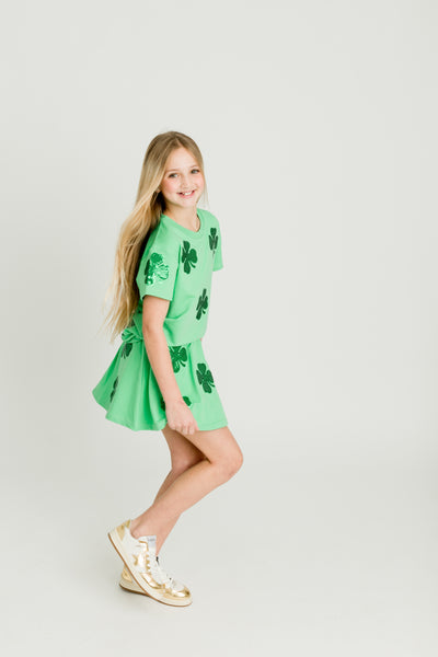 Belle Cher Green Clover 2Pc Short Set 14 Belle Cher Green Clover 2Pc Short Set 14