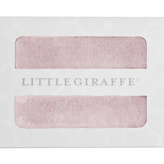 Little Giraffe Powder Plush Baby Blanket - Boxed